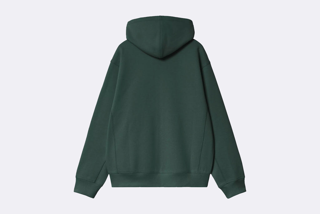 Sudadera Carhartt WIP Hooded American Script Jacket Verde para Hombre
