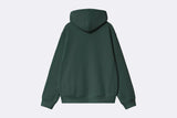 Sudadera Carhartt WIP Hooded American Script Jacket Verde para Hombre