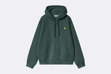 Sudadera Carhartt WIP Hooded American Script Jacket Verde para Hombre