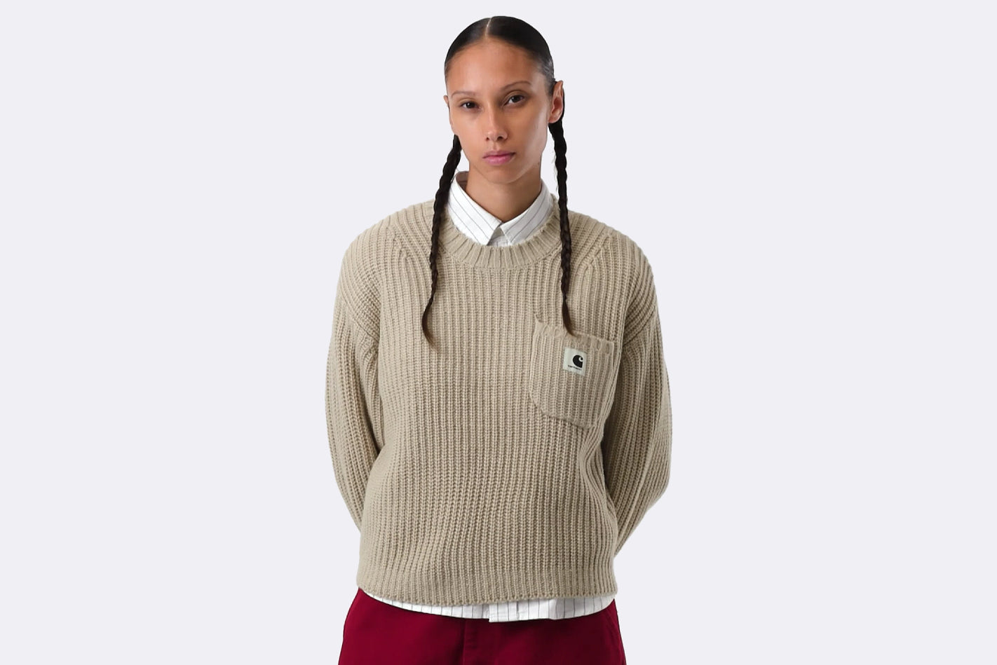 Sweater Carhartt WIP Mira Sweater Fleur de Sel para mujer