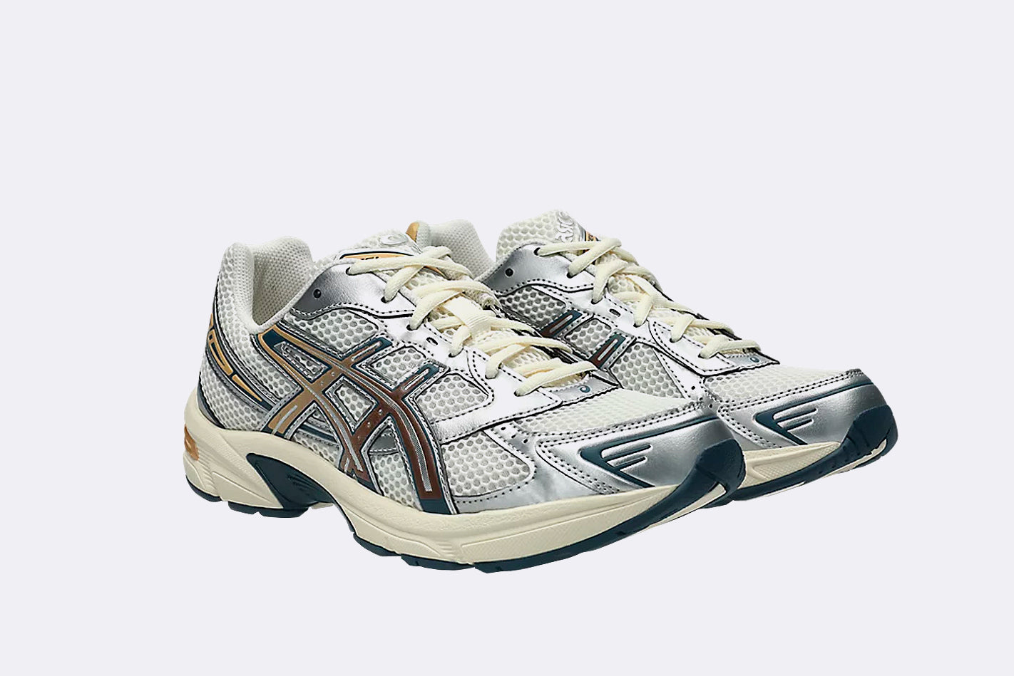 Zapatillas Asics Gel-1130 Marron y Plateado Unisex