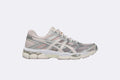 Zapatillas Asics GEL-CUMULUS 16 en color rosa y gris para mujer, vista lateral