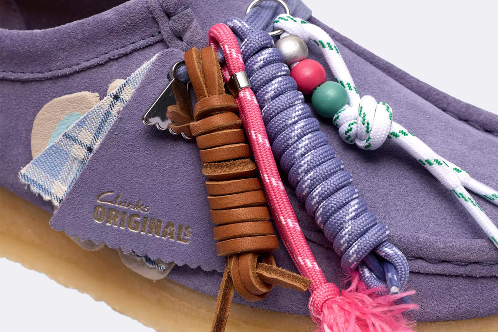 Zapatos Clarks Originals Wallabee Morado para Mujer
