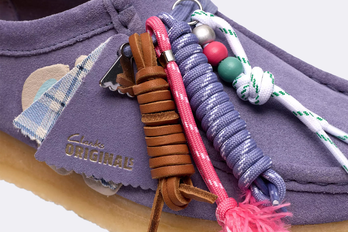 Zapatos Clarks Originals Wallabee Morado para Mujer