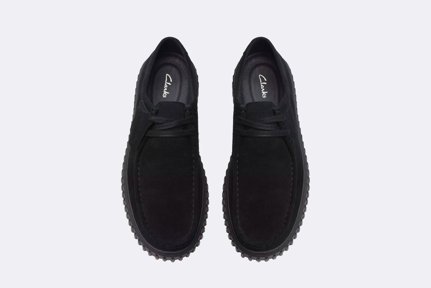 Zapatos Clarks Torhill Lo Negros Hombre