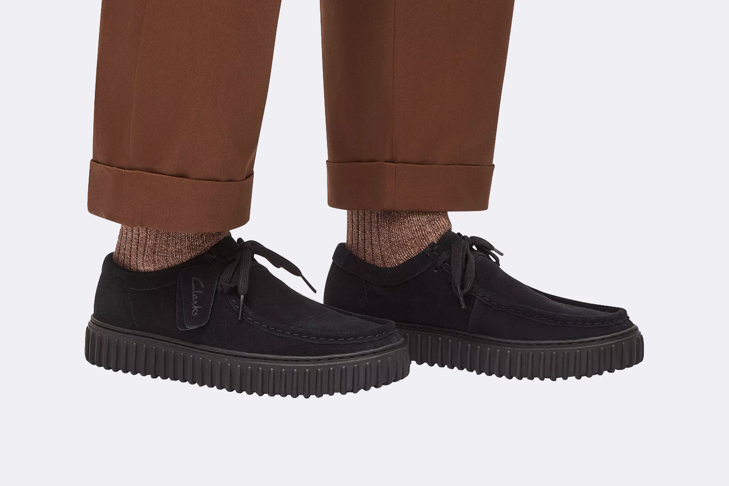 Zapatos Clarks Torhill Lo Negros Hombre