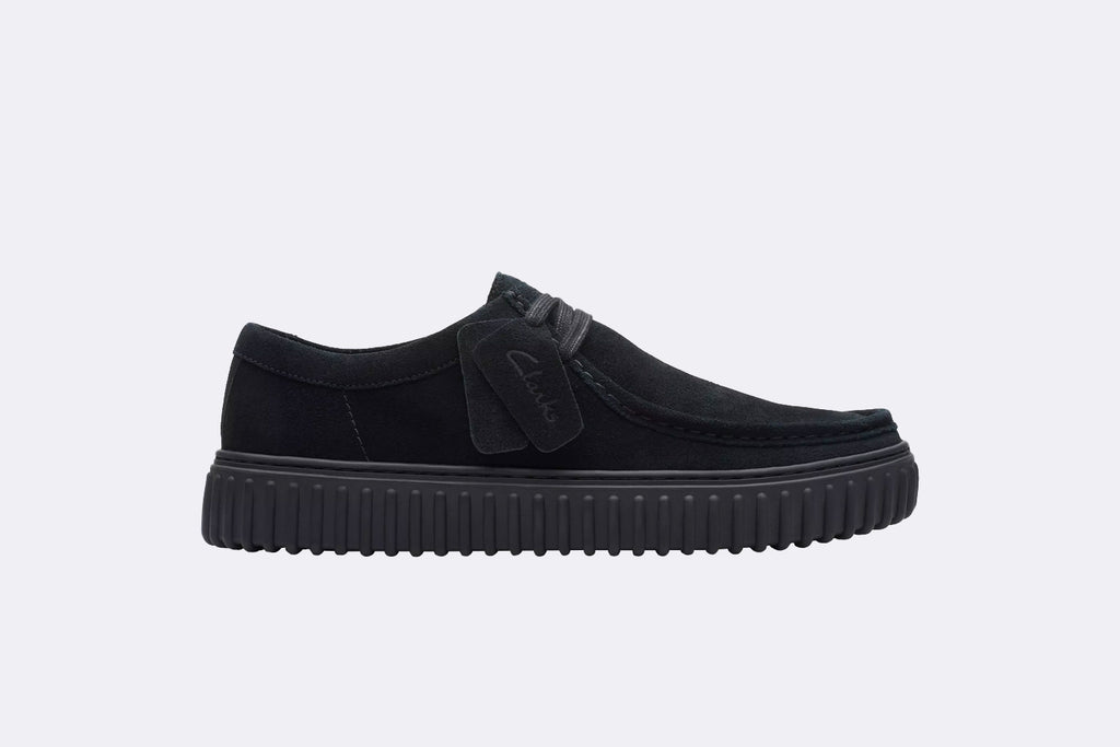 Zapatos Clarks Torhill Lo Negros Hombre