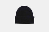 Colorful Merino Wool Beanie Deep Black