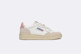 Autry Medalist Low Women Leather/Suede White/Pink