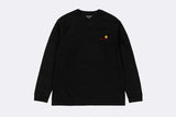 Carhartt WIP L/S American Script Tshirt Black