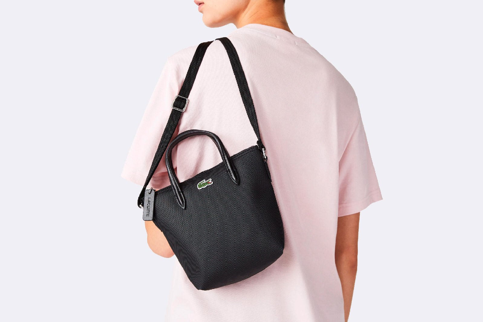 Lacoste L12.12 Concept Mini Shopping Bag Black