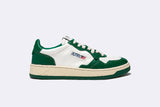 Autry Medalyst 01 Low Leather White/Leather Green