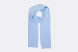 Colorful Merino Wool Scarf Polar Blue
