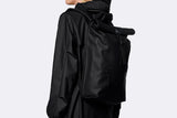 Rains Black Rolltop Rucksack Black