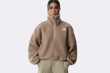 The North Face Wmns Platte Sherpa 1/4 Zip Flax