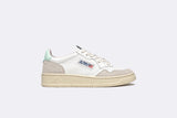 Autry Medalist Low Women Leather/Suede White/Light Blue