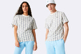 Lacoste L!VE Unisex Monogram T-Shirt White/Green