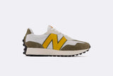 New Balance 327 White Varsity Gold