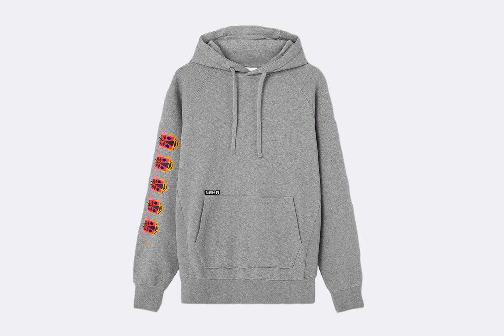 NWHR Mask Face Hoodie Grey x Marco Oggian Entroido Drop 2
