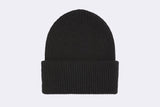 Colorful Merino Wool Hat Deep Black