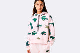 Lacoste Wmns Holiday Oversized Hoodie Flamingo