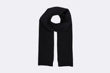 Colorful Merino Wool Scarf Deep Black