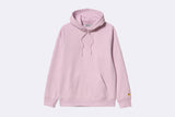 Carhartt WIP Hooded Chase Sweat Pale Quartz / Gold