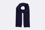 Colorful Merino Wool Scarf Navy Blue