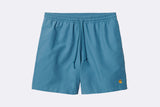 Carhartt WIP Chase Swim Trunk Icy Water / Gold