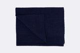 Colorful Merino Wool Scarf Navy Blue