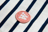 Wood Wood Wmns Mia Stripe T-shirt Off-white/Navy