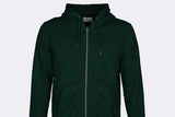 Classic Organic Zip Hood - Hunter Green