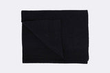 Colorful Merino Wool Scarf Deep Black