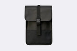 Rains Black Buckle Backpack Mini