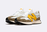 New Balance 327 White Varsity Gold