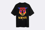 NWHR Mask Face T-Shirt Black x Marco Oggian Entroido Collection Drop 2
