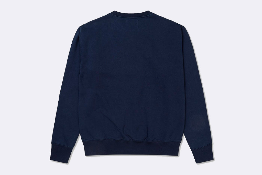 Wood Wood Jess Badge Logo Sweatshirt Navy