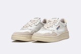 Autry Medalist Low Women Leather/Suede White/Yellow