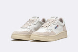 Autry Medalist Low Women Leather/Suede White/Light Blue