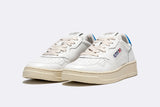 Autry Medalist Low Leather White/Mud Brown