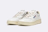Autry Medalist Low Leather White/Yellow