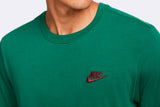Nike Sportswear Club Tee Black Green/Red
