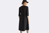Ecoalf Gabrielaft Long Dress Woman Black