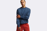 Colorful Organic Oversized Crew Polar Blue