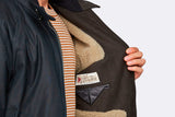 Baracuta G9 Waxed Eco Curly Fur Harrington Jacket