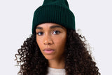 Colorful Merino Wool Hat Hunter Green