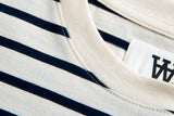 Wood Wood Wmns Mia Stripe T-shirt Off-white/Navy