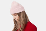 Colorful Merino Wool Beanie Faded Pink