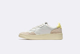 Autry Medalist Low Women Leather/Suede White/Yellow