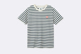 Wood Wood Wmns Mia Stripe T-shirt Off-white/Navy